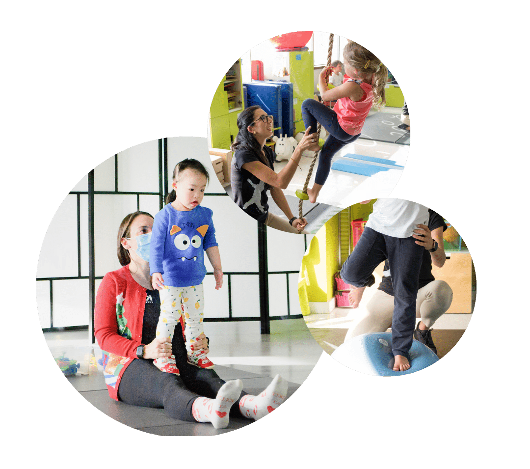 developmental and physical disabilities - kids physio's physiotherapists displaying techniques used to make physio fun